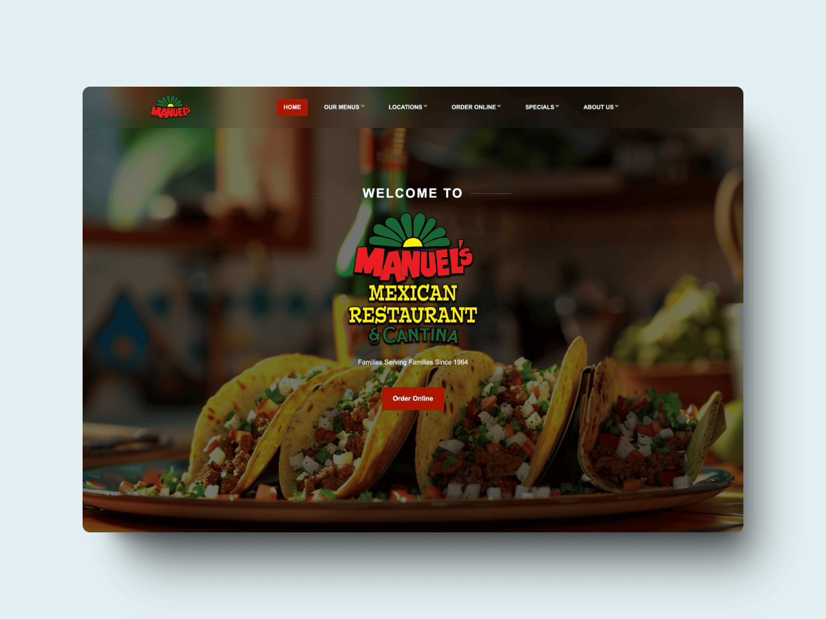 restaurant website